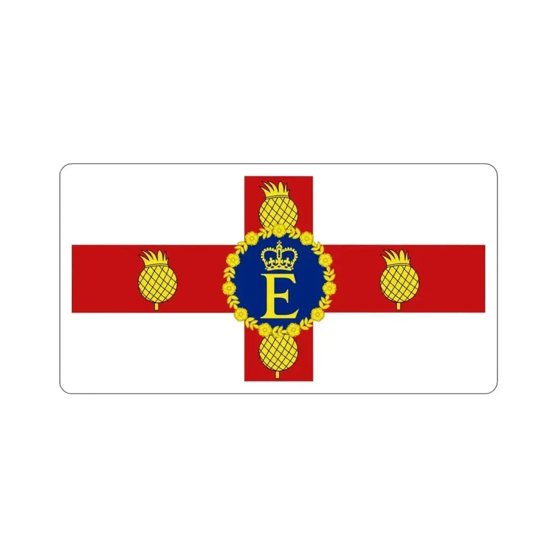 Royal Standard of Jamaica (1966–2022) STICKER Vinyl Die-Cut Decal 3 Inch - The Sticker Space
