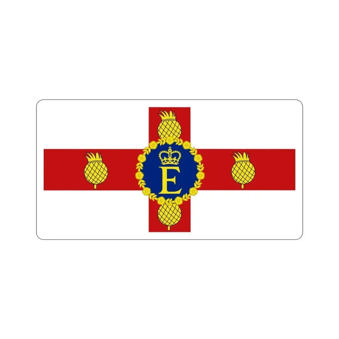 Royal Standard of Jamaica (1966–2022) STICKER Vinyl Die-Cut Decal 3 Inch - The Sticker Space