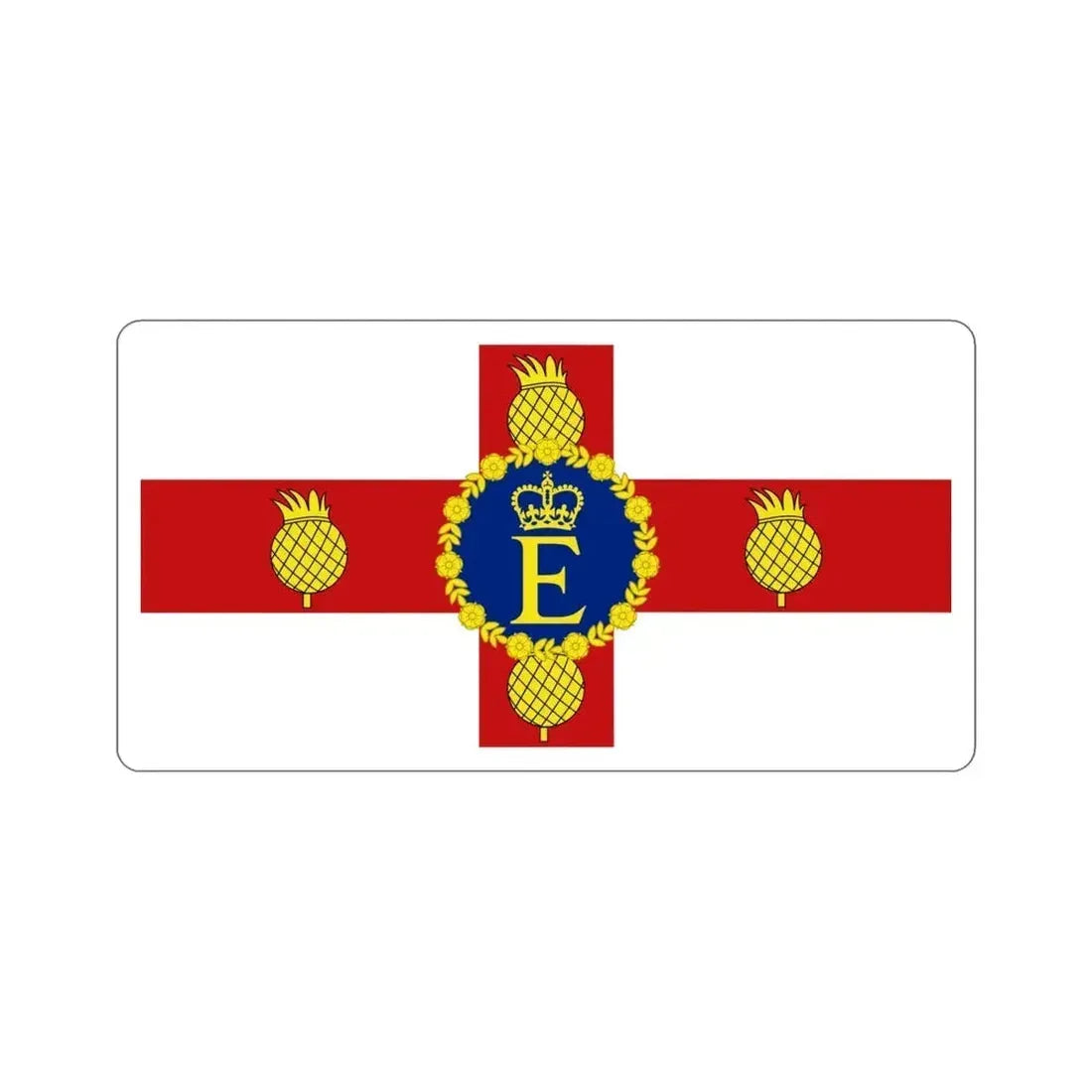 Royal Standard of Jamaica (1966–2022) STICKER Vinyl Die-Cut Decal 4 Inch - The Sticker Space