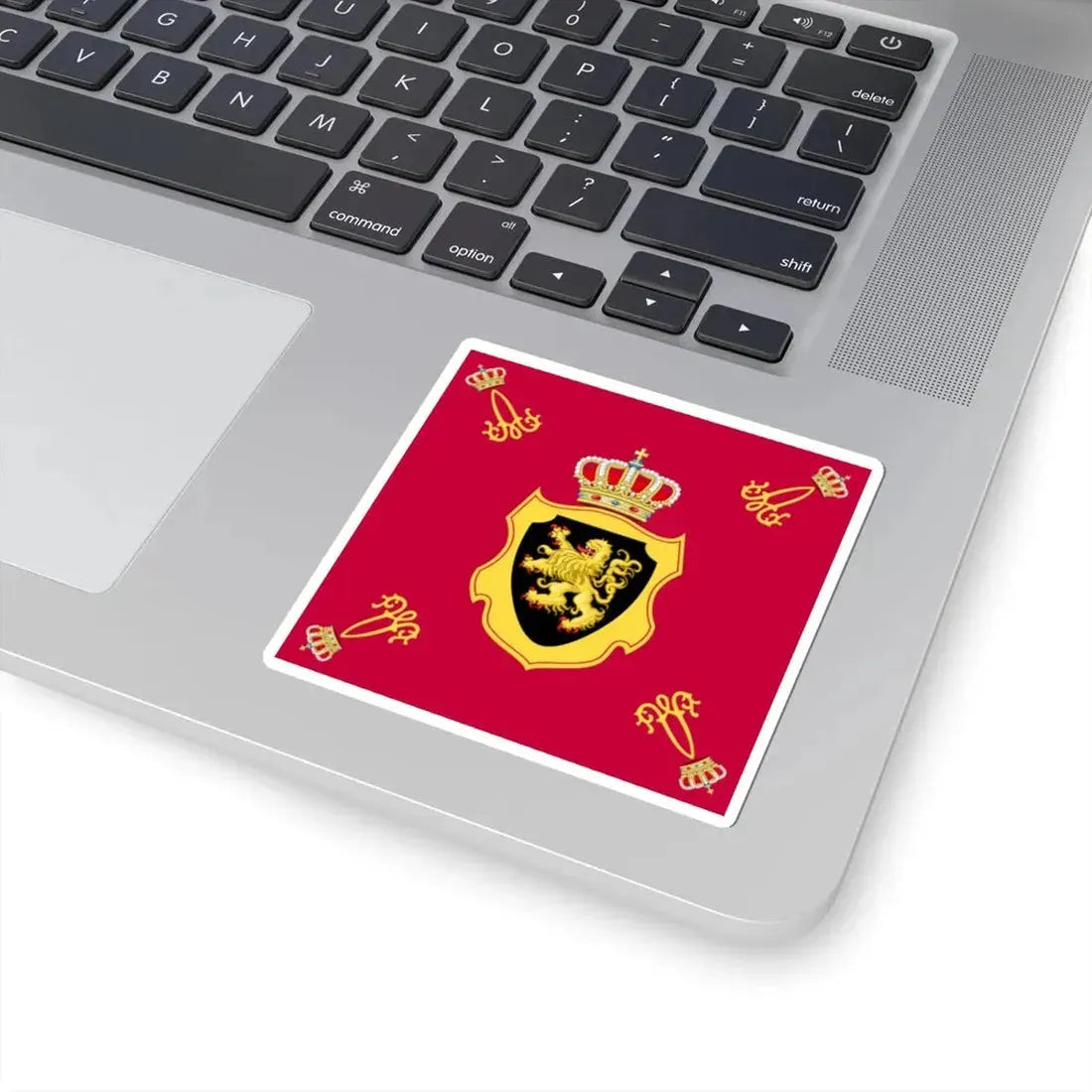 Royal Standard of King Albert I of Belgium 1909-1934 (Belgium) STICKER Vinyl Kiss-Cut Decal - The Sticker Space