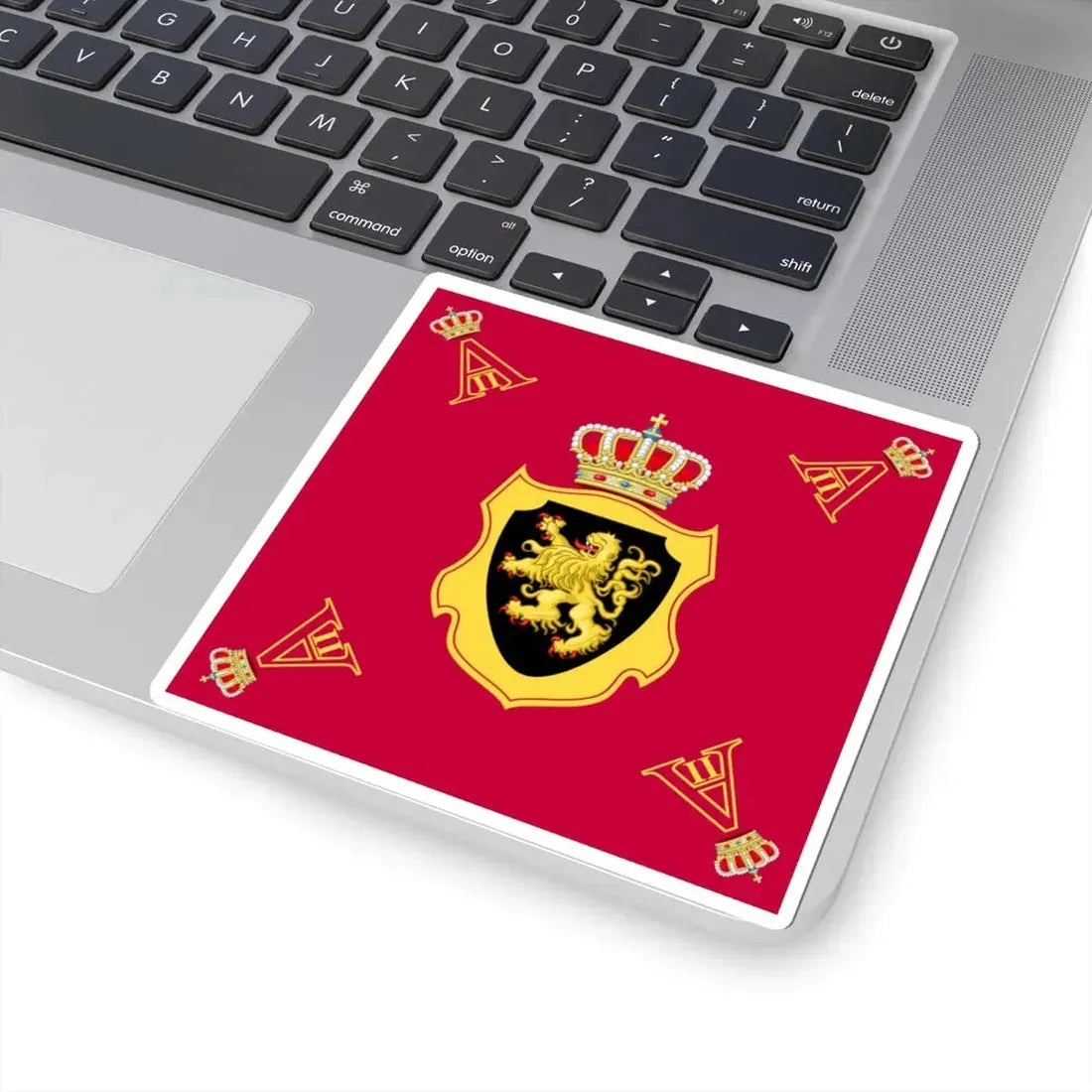 Royal Standard of King Albert II of Belgium (Belgium) STICKER Vinyl Kiss-Cut Decal - The Sticker Space