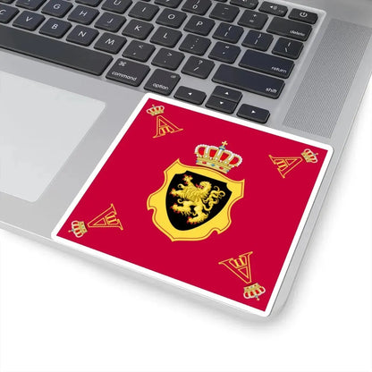 Royal Standard of King Albert II of Belgium (Belgium) STICKER Vinyl Kiss-Cut Decal - The Sticker Space