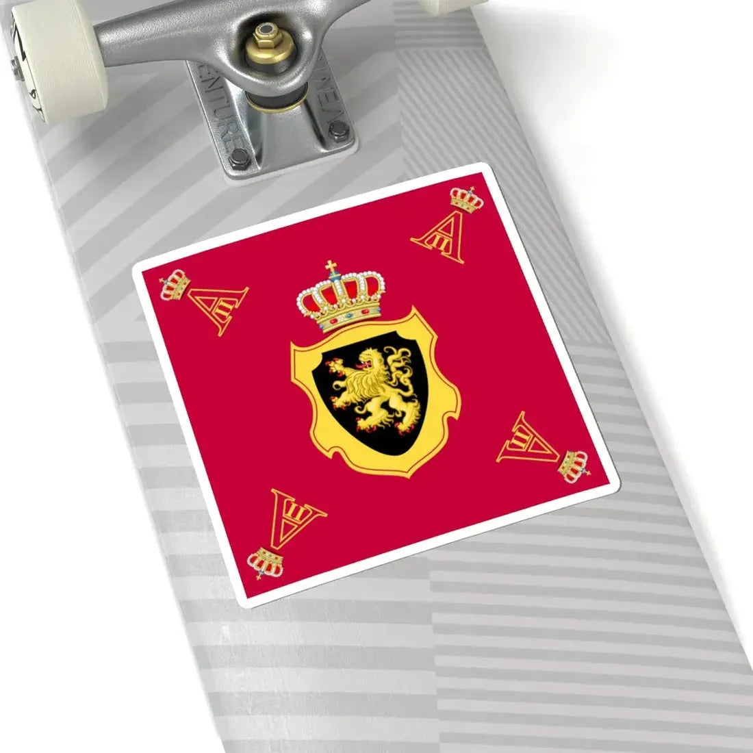 Royal Standard of King Albert II of Belgium (Belgium) STICKER Vinyl Kiss-Cut Decal - The Sticker Space