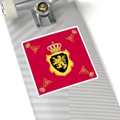 Royal Standard of King Albert II of Belgium (Belgium) STICKER Vinyl Kiss-Cut Decal - The Sticker Space