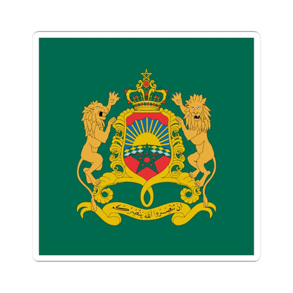 Royal standard of Morocco (Morocco) STICKER Vinyl Kiss-Cut Decal 4 Inch White - The Sticker Space