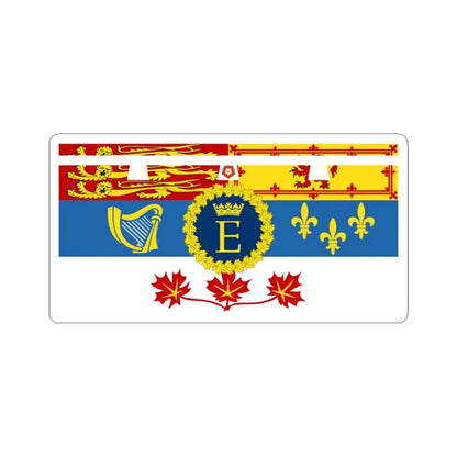 Royal Standard of Prince Edward Duke of Edinburgh in Canada (Canada) STICKER Vinyl Kiss-Cut Decal 3 Inch White - The Sticker Space