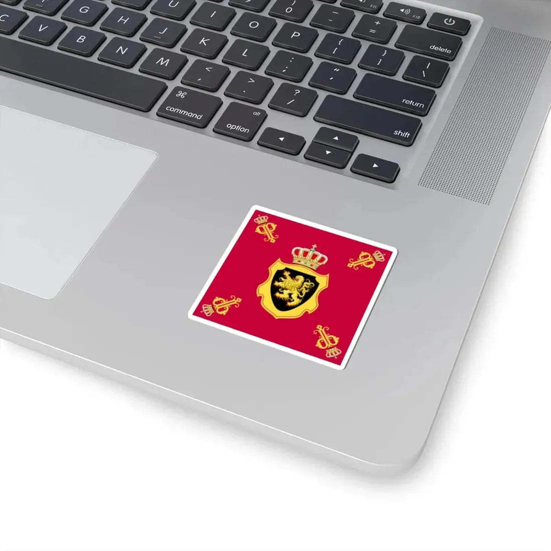 Royal Standard of Queen Paola of Belgium (Belgium) STICKER Vinyl Kiss-Cut Decal - The Sticker Space