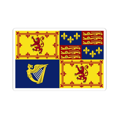 Royal Standard of Scotland 1603-1689 (Scotland) STICKER Vinyl Kiss-Cut Decal 6 Inch White - The Sticker Space