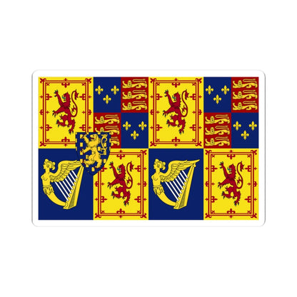 Royal Standard of Scotland 1689-1694 (Scotland) STICKER Vinyl Kiss-Cut Decal 3 Inch White - The Sticker Space