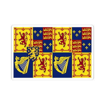 Royal Standard of Scotland 1689-1694 (Scotland) STICKER Vinyl Kiss-Cut Decal 4 Inch White - The Sticker Space
