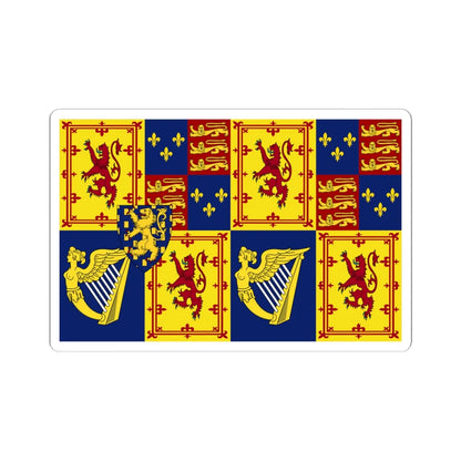 Royal Standard of Scotland 1689-1694 (Scotland) STICKER Vinyl Kiss-Cut Decal 6 Inch White - The Sticker Space