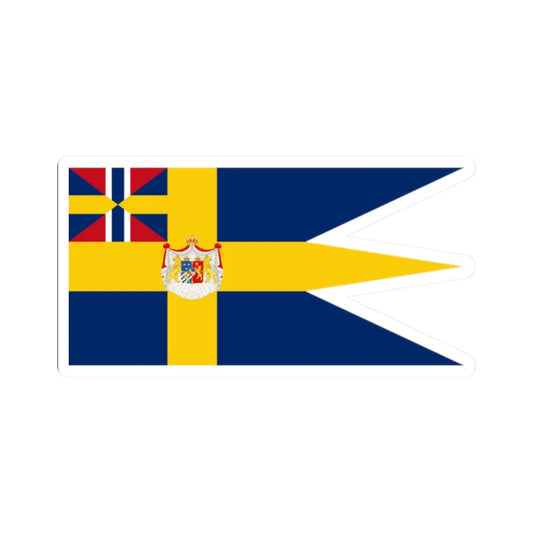 Royal Standard of Sweden 1844-1905 (Sweden) STICKER Vinyl Kiss-Cut Decal 2 Inch White - The Sticker Space