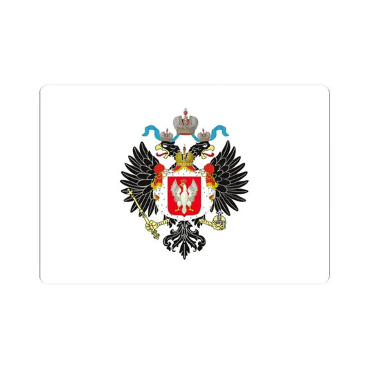 Royal Standard of the Tsar of Poland 1815-1830 (Poland) STICKER Vinyl Kiss-Cut Decal 2 Inch White - The Sticker Space