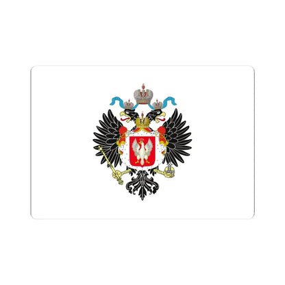 Royal Standard of the Tsar of Poland 1815-1830 (Poland) STICKER Vinyl Kiss-Cut Decal 3 Inch White - The Sticker Space