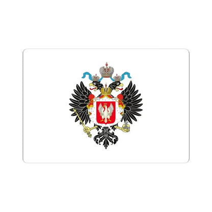 Royal Standard of the Tsar of Poland 1815-1830 (Poland) STICKER Vinyl Kiss-Cut Decal 6 Inch White - The Sticker Space