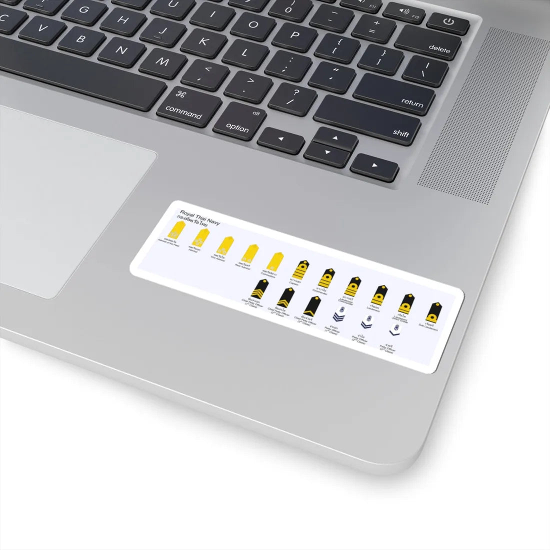 Royal Thai Navy rank insignias (Thailand) (Military Rank) STICKER Vinyl Kiss-Cut Decal - The Sticker Space