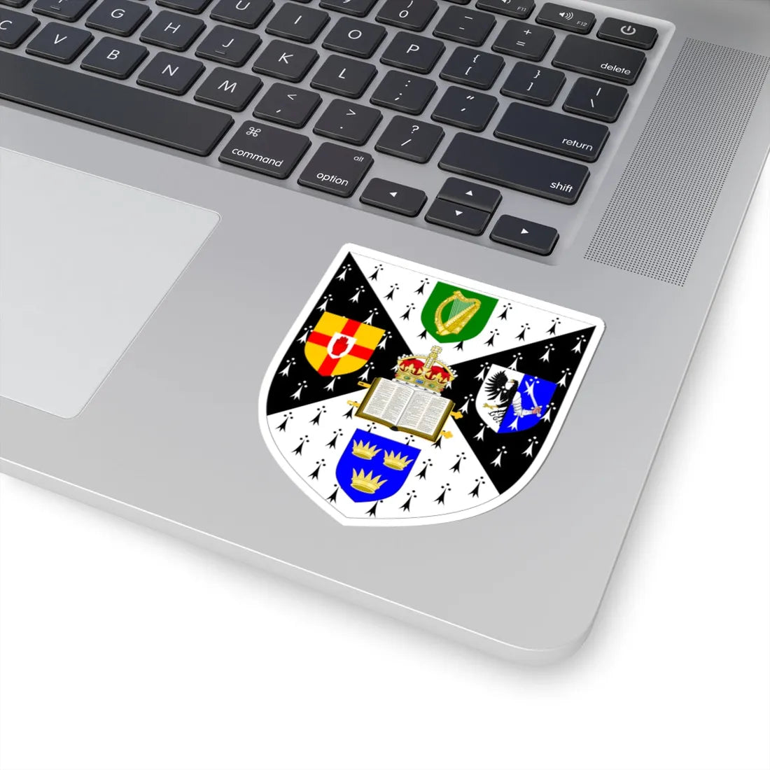 Royal University of Ireland arms (United Kingdom) (Coat of Arms) STICKER Vinyl Kiss-Cut Decal - The Sticker Space