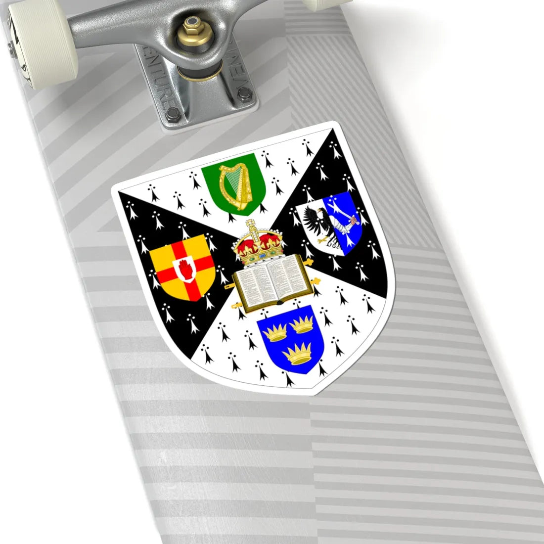 Royal University of Ireland arms (United Kingdom) (Coat of Arms) STICKER Vinyl Kiss-Cut Decal - The Sticker Space