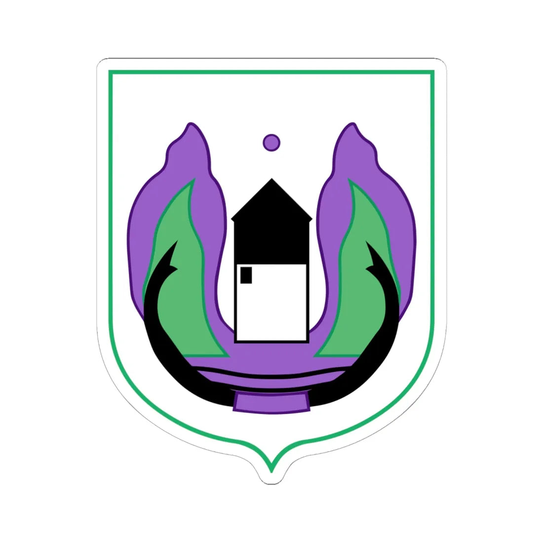 Rozaje Coat of Arms (Montenegro) (Coat of Arms) STICKER Vinyl Kiss-Cut Decal 6 Inch White - The Sticker Space