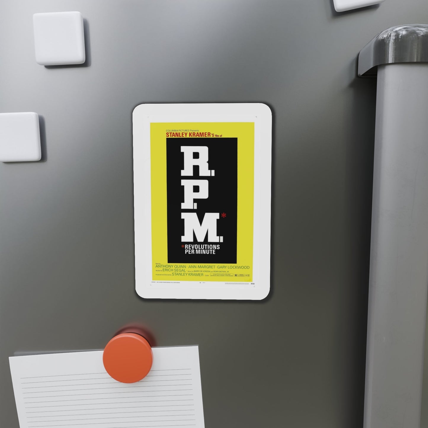 RPM 1970 Movie Poster Die-Cut Magnet-The Sticker Space