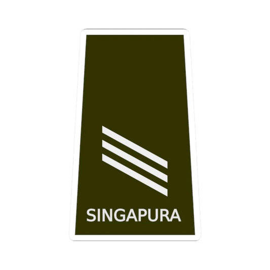 RSA SPEC CDT (Singapore) (Military Rank) STICKER Vinyl Kiss-Cut Decal 2 Inch White - The Sticker Space