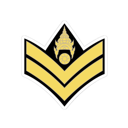 RTA 02 (Thailand) (Military Rank) STICKER Vinyl Kiss-Cut Decal 4 Inch White - The Sticker Space