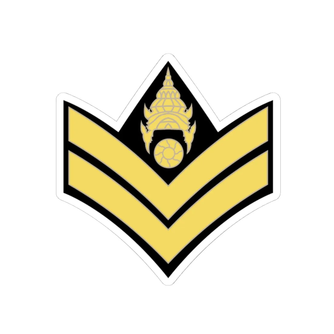RTA 02 (Thailand) (Military Rank) STICKER Vinyl Kiss-Cut Decal - The Sticker Space