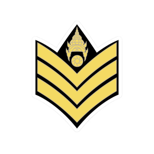 RTA 03 (Thailand) (Military Rank) STICKER Vinyl Kiss-Cut Decal 2 Inch White - The Sticker Space