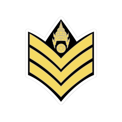 RTA 03 (Thailand) (Military Rank) STICKER Vinyl Kiss-Cut Decal 3 Inch White - The Sticker Space