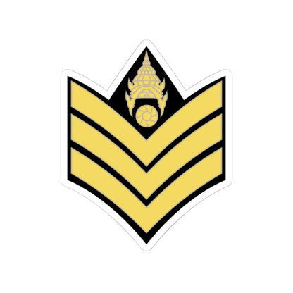 RTA 03 (Thailand) (Military Rank) STICKER Vinyl Kiss-Cut Decal 6 Inch White - The Sticker Space