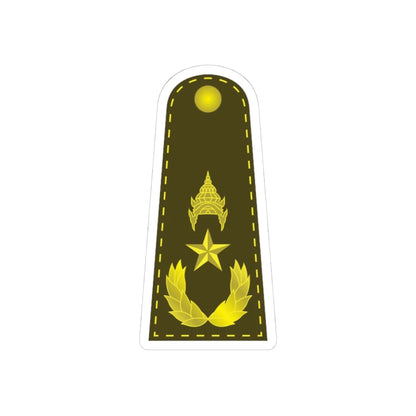 RTA 13 (Thailand) (Military Rank) STICKER Vinyl Kiss-Cut Decal 4 Inch White - The Sticker Space