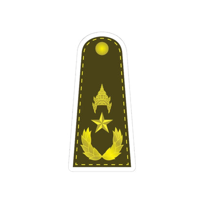 RTA 13 (Thailand) (Military Rank) STICKER Vinyl Kiss-Cut Decal 6 Inch White - The Sticker Space