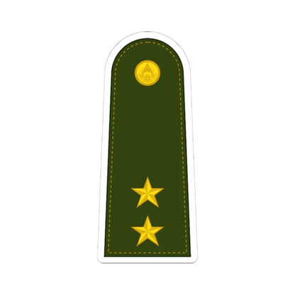 RTA OF 1b Lieutenant (Thailand) (Military Rank) STICKER Vinyl Kiss-Cut Decal 6 Inch White - The Sticker Space