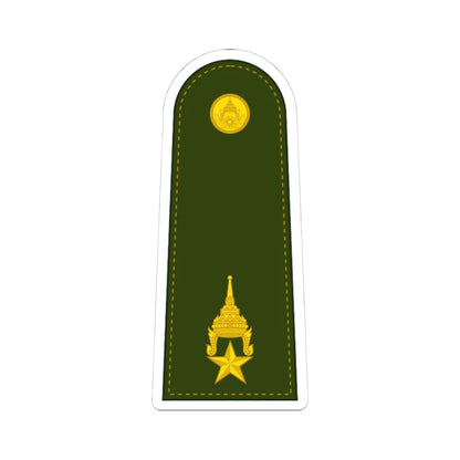 RTA OF 3 Major (Thailand) (Military Rank) STICKER Vinyl Kiss-Cut Decal 4 Inch White - The Sticker Space