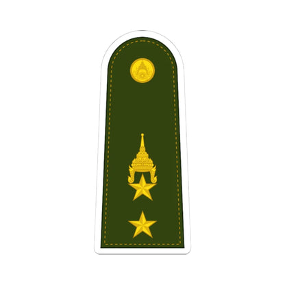 RTA OF 4 Lieutenant Colonel (Thailand) (Military Rank) STICKER Vinyl Kiss-Cut Decal 4 Inch White - The Sticker Space