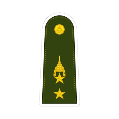 RTA OF 4 Lieutenant Colonel (Thailand) (Military Rank) STICKER Vinyl Kiss-Cut Decal 6 Inch White - The Sticker Space