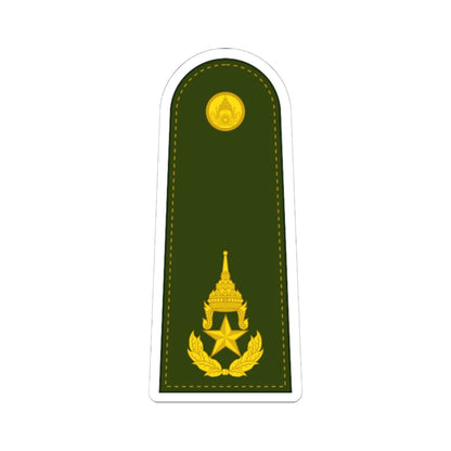 RTA OF 6 Brigadier (Thailand) (Military Rank) STICKER Vinyl Kiss-Cut Decal 6 Inch White - The Sticker Space