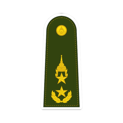 RTA OF 7 Major General (Thailand) (Military Rank) STICKER Vinyl Kiss-Cut Decal 2 Inch White - The Sticker Space