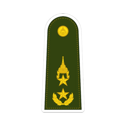 RTA OF 7 Major General (Thailand) (Military Rank) STICKER Vinyl Kiss-Cut Decal 4 Inch White - The Sticker Space