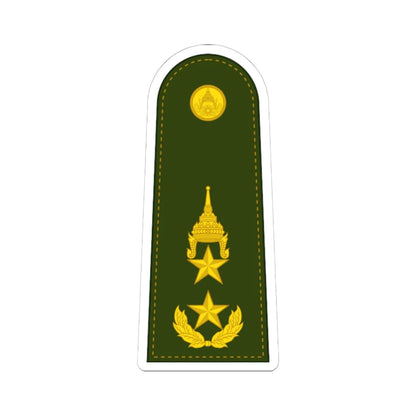 RTA OF 7 Major General (Thailand) (Military Rank) STICKER Vinyl Kiss-Cut Decal 6 Inch White - The Sticker Space