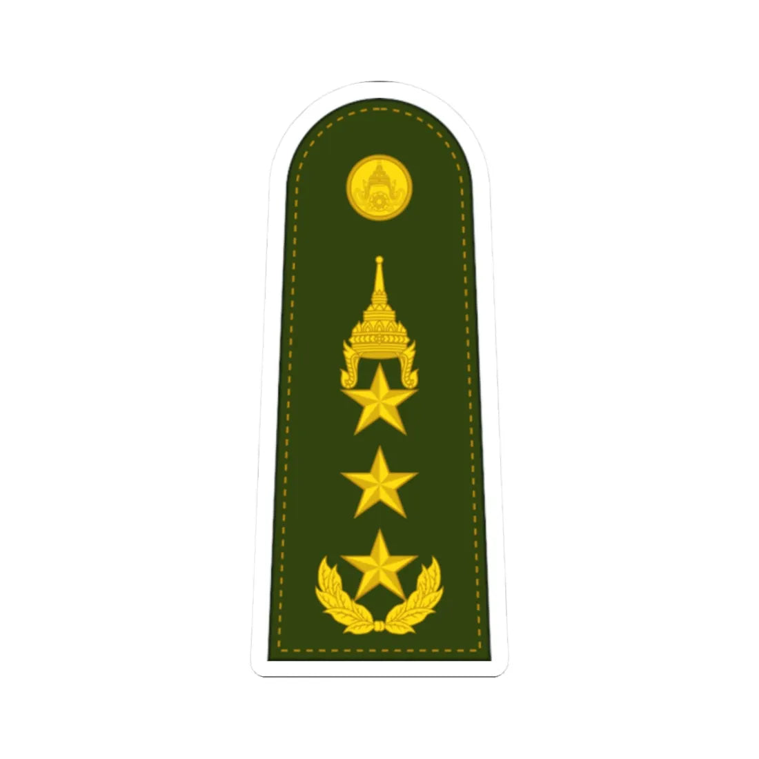 RTA OF 8 Lieutenant General (Thailand) (Military Rank) STICKER Vinyl Kiss-Cut Decal - The Sticker Space