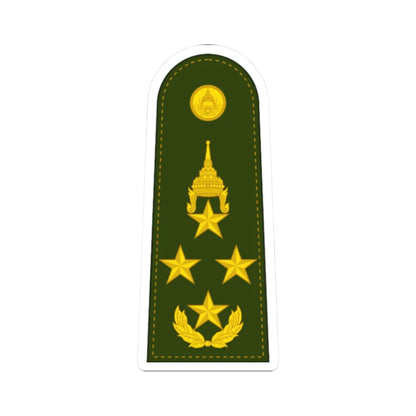 RTA OF 9 General (Thailand) (Military Rank) STICKER Vinyl Kiss-Cut Decal 2 Inch White - The Sticker Space