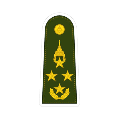 RTA OF 9 General (Thailand) (Military Rank) STICKER Vinyl Kiss-Cut Decal 3 Inch White - The Sticker Space