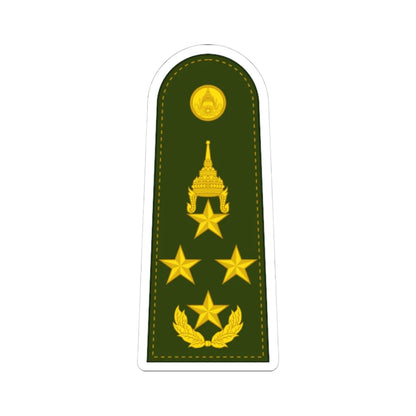 RTA OF 9 General (Thailand) (Military Rank) STICKER Vinyl Kiss-Cut Decal - The Sticker Space