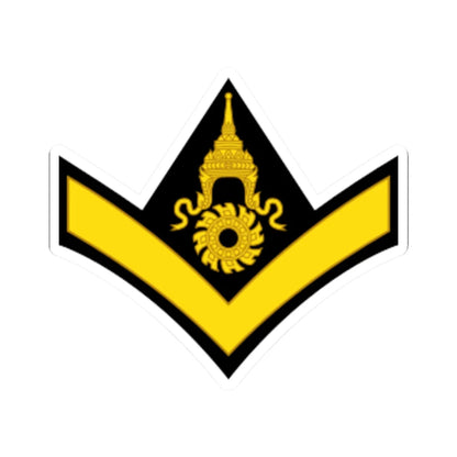 RTA OR 3 Lance Corporal (Thailand) (Military Rank) STICKER Vinyl Kiss-Cut Decal 4 Inch White - The Sticker Space