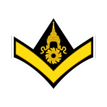 RTA OR 3 Lance Corporal (Thailand) (Military Rank) STICKER Vinyl Kiss-Cut Decal 6 Inch White - The Sticker Space