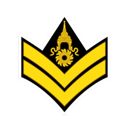RTA OR 4 Corporal (Thailand) (Military Rank) STICKER Vinyl Kiss-Cut Decal 2 Inch White - The Sticker Space
