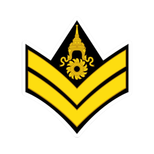 RTA OR 4 Corporal (Thailand) (Military Rank) STICKER Vinyl Kiss-Cut Decal 2 Inch White - The Sticker Space