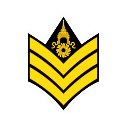 RTA OR 5 Sergeant (Thailand) (Military Rank) STICKER Vinyl Kiss-Cut Decal 2 Inch White - The Sticker Space