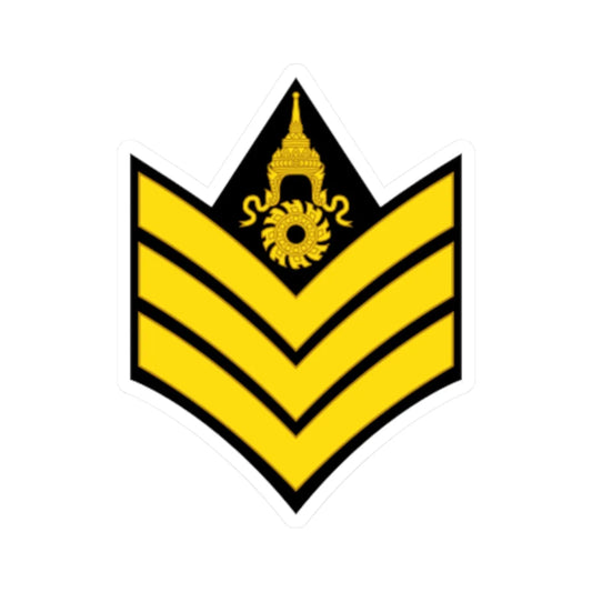 RTA OR 5 Sergeant (Thailand) (Military Rank) STICKER Vinyl Kiss-Cut Decal 2 Inch White - The Sticker Space